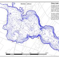 Clary_Lake_Depth_Map